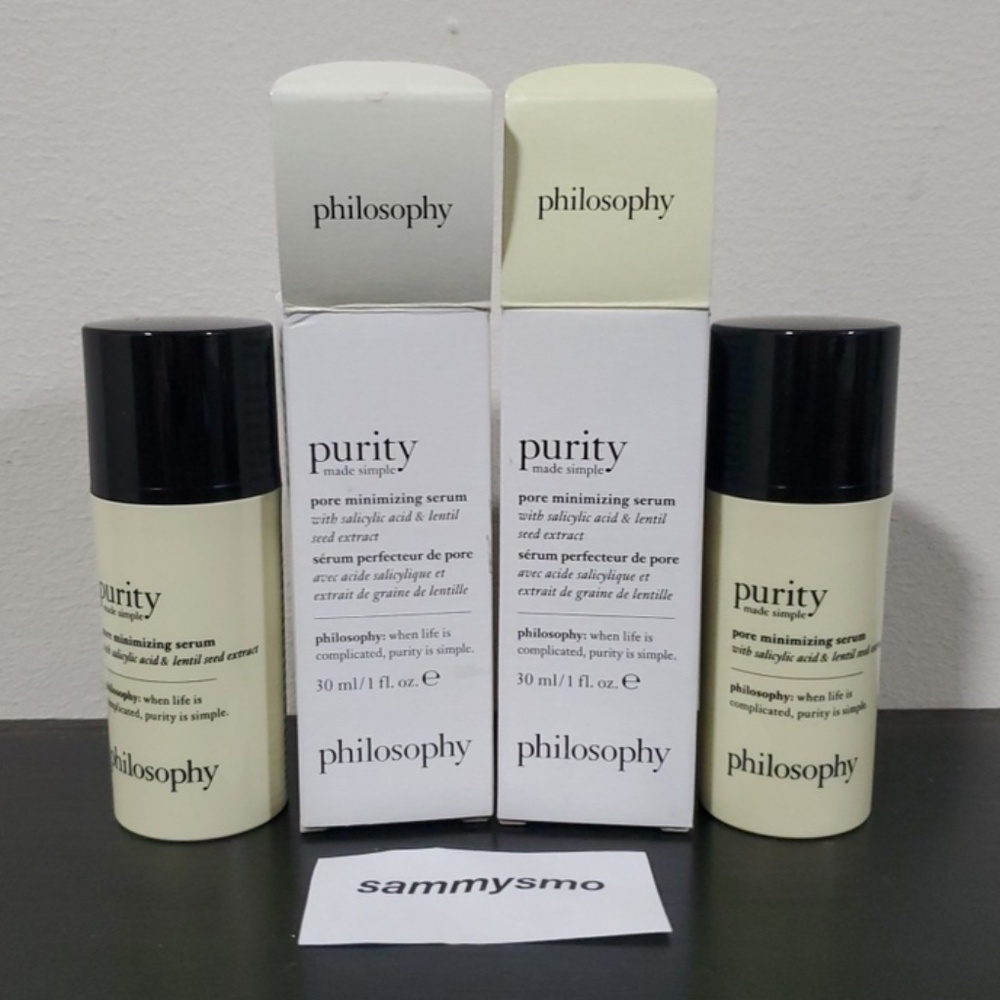 Philosophy Purity Pore Minimizing Serum 30ml 1oz x2